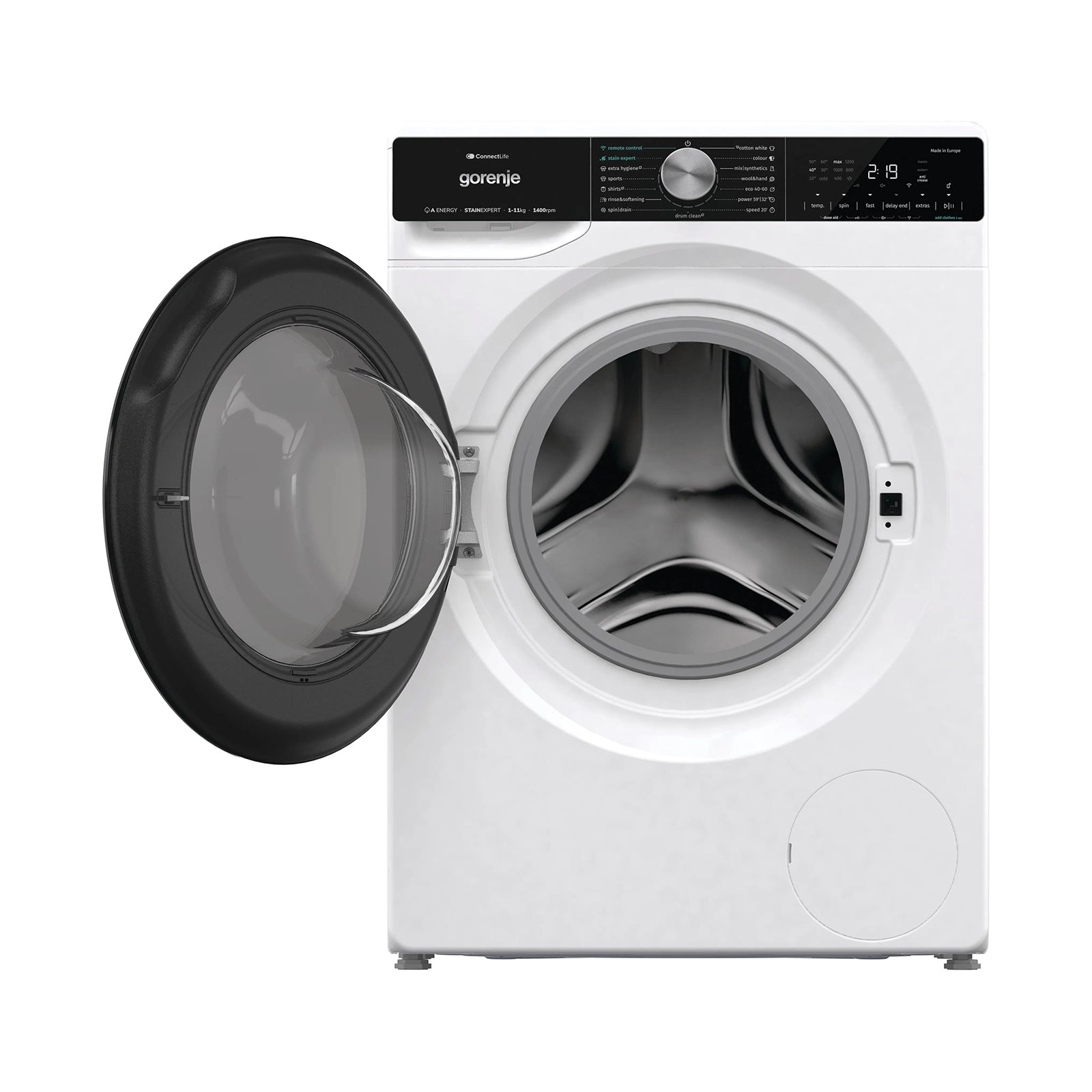 GORENJE Washer Front Load 11KG 1400RPM Inverter A-30% White